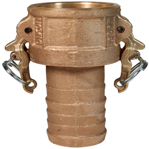 BC300 Boss-Lock™ Cam & Groove Type C Coupler x Hose Shank BC300 Brass Boss-Lock™ Type C Coupler x Hose Shank